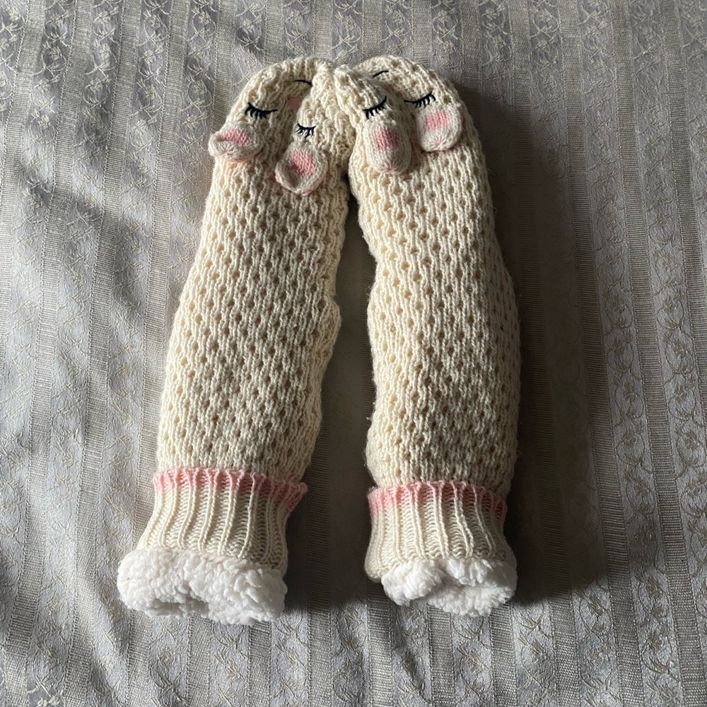 NWOT Jane & Bleecker Plushfill Lined Knit Slipper Socks